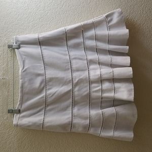 AKRIS Punto white mini skirt